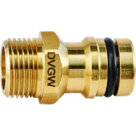 GEKA® plus Trinkwasser Gerätestecker Außengewinde 1/2 Zoll - 13 mm DVGW VP550 EAN 4015933100501 (1/2)