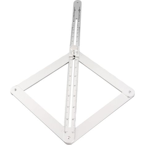Équerre de repérage d'angle, rapporteur d'angle réglable, outil portable en alliage d'aluminium (1/5)