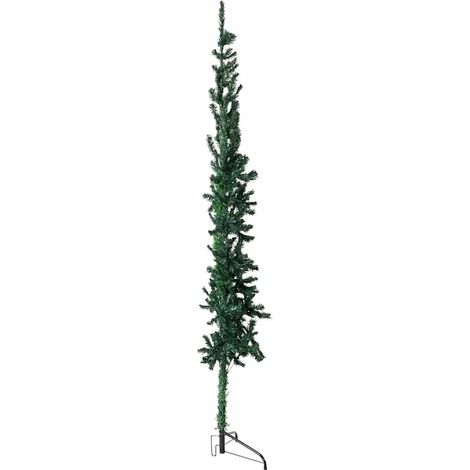 vidaXL Halber künstlicher Weihnachtsbaum mit Ständer Grün 210 cm