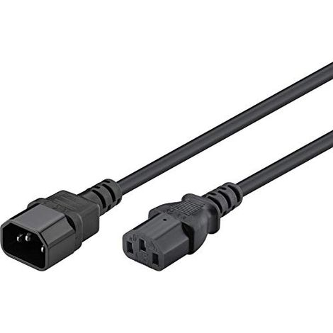 Goobay 68602 - Cavo di prolunga per apparecchi freddi, 1,5 m, nero (1/4)