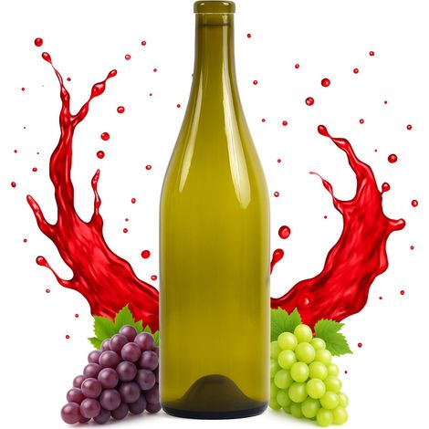 750-ml-Flasche grüner Wein (1/3)