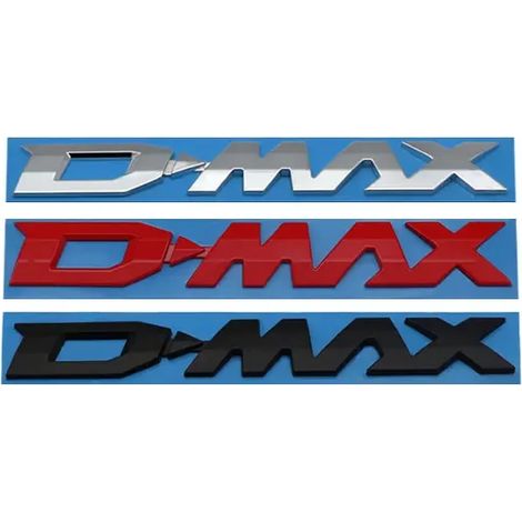 (Nouveau style, rouge) - Autocollants pour voiture avec logo DMAX, compatibles avec les modèles ISUZU D-MAX, MU-X et JIM. Accessoires de personnalisation pour capot avant, emblèmes anciens et nouveaux (1/5)
