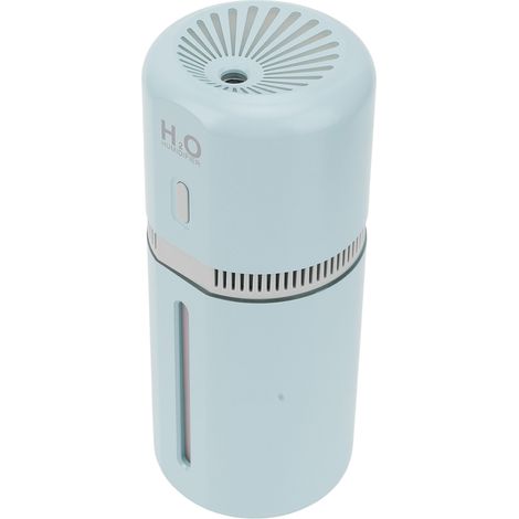 180-ml-Auto-Luftbefeuchter, tragbarer Mini-Luftbefeuchter mit Kaltnebel, USB-Ladefunktion und farbigem Nachtlicht (blau) (1/5)