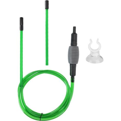 BelleRise - Siphon aquarium – C-600 – Grille sécurité + nettoyage gravier – pour aquarium eau douce ou récif (1/5)