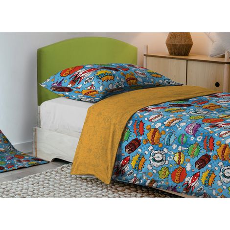 Copripiumino Sacco Piumone Freestyle Per Ragazzi 100% Cotone Digitale Boom, misuraSingolocoloreBoom (1/5)