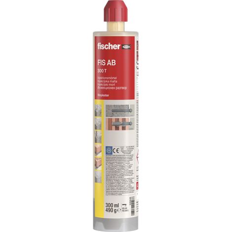 FISCHER FIS AB 300 T Injektionsmörtel 300ml mit Bewertung für Beton und Mauer (1/5)