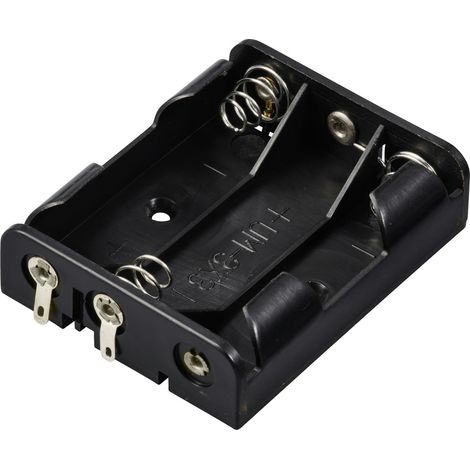 TRU COMPONENTS TC-13220532 Batteriehalter 3x Mignon (AA) Lötanschluss (L x B x H) 60 x 48 x 16 mm (1/2)