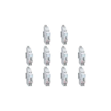 Legrand - Lot de 10 Tu00e9lu00e9rupteurs CX3 - VIS - Bipolaire 16A - 230V - Ru00e9f. : 412412x10 (1/3)