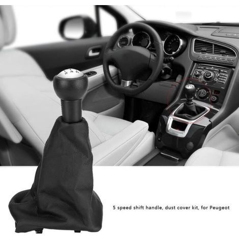 Pommeau Levier de Vitess 5 Vitesses Soufflet Pour PEUGEOT 207 -307-406 (1/4)