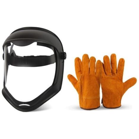Casco integrale con visiera, copertura antiappannamento, sicurezza per molatura, protezione anticaduta, maschera a doppia fascia. (1/4)