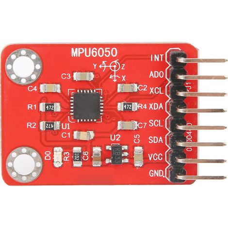 Module capteur gyroscopique/accéléromètre 6 axes MPU6050 avec convertisseur analogique-numérique 16 bits et sortie de données (1/5)