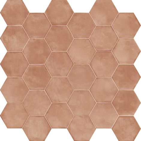 Carrelage Hexagonal Imitation Tomette Terracotta ART CRAFT Cotto 18,2x21cm (1/2)