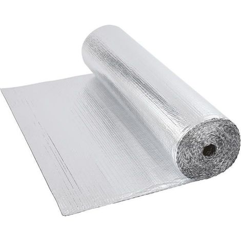 Lot de 4 Film bulles isotherme aluminisé 120 cm x 25 M