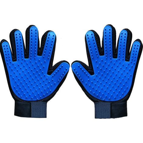 Gant Brossage Chat,Gant Chat Poil Gant de Toilettage en Silicone 4 en 1 pour Chien/Chat, Gant Brosse Chat Chiens, Gant de Toilettage pour Animaux de Compagnie, Brosse Poils Animaux Longs et/ou Courts (1/4)