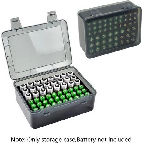 Capacité de 54 batteries AA AAA Battery Storage Organizer Holder (1/5)