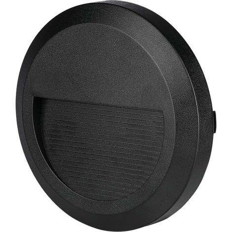 Foco LED redondo para techo V-TAC, 2 W, negro, blanco natural, IP65