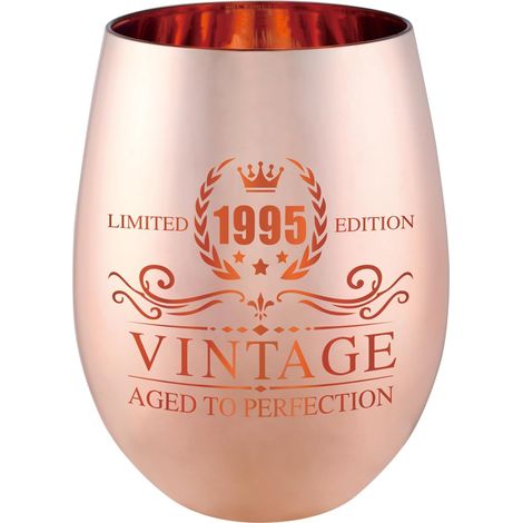30e anniversaire femmes - Cadeaux pour femmes verres à vin 1995 - 30TH Cadeaux d'anniversaire pour femmes - Décorations d'anniversaire 30TH pour lui - Idées de présentation drôle du jour (1/5)