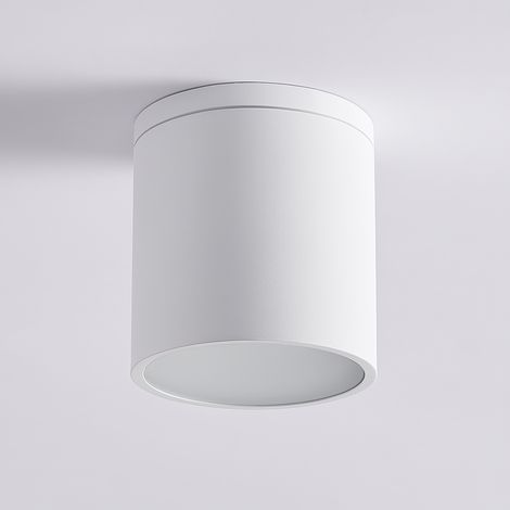 Faretto da Soffitto da Esterno IP54 in Alluminio, Attacco GU10, per Lampadina LED 10W Max, Design Moderno, Impermeabile - Color: Bianco