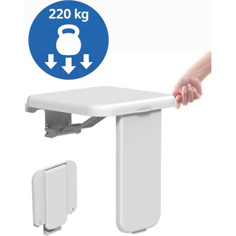 Duschsitz klappbar, weiß ORTA 40x39 cm (1/5)