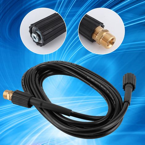Tuyau de nettoyeur haute pression pour voiture Karcher série K, 5800 PSI, rallonge pour canalisation d'égout, compatible avec les nettoyeurs haute pression Karcher série K, 10 mètres/32,8 pieds (1/4)
