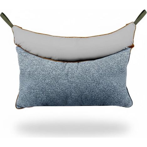 Cuscino ergonomico blu per dormire (1/5)