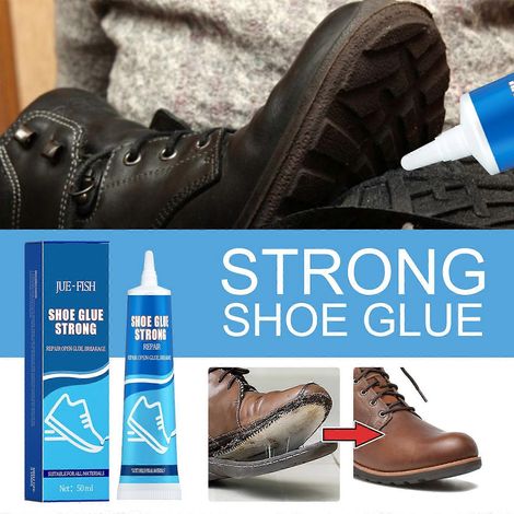 Colle de Réparation pour Chaussures, Adhésif Fort et Imperméable pour Cuir, Sneakers, Chaussures de Sport et Bottes, Séchage (1/3)
