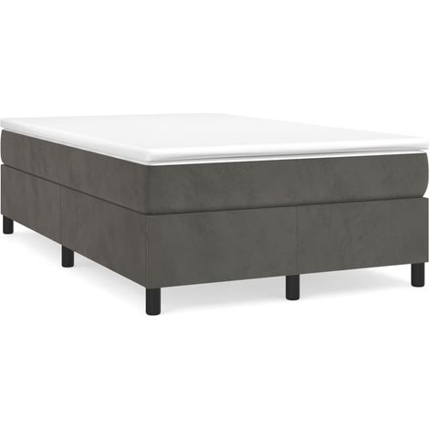 Maison Exclusive - Boxspringbettgestell Dunkelgrau 120x200 cm Sam