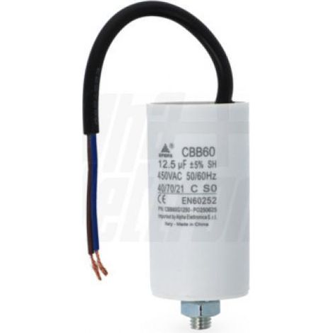 Alpha elettronica condensatore polipropilene 12,5uf 450v cablato cbb60g1250 (1/3)