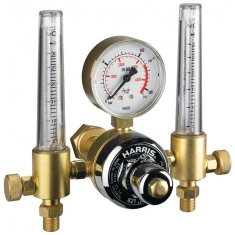 Détendeur pour bouteilles 821-F Argon/CO2 200 bar 30 l/min W 21,8 x 1/14 po. RH HARRIS