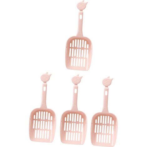 4pièces Pelle à Litière pour Chat Ramasse Crottes De Chat Multicolores Rangement Facile Nettoyage