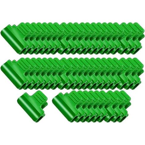 Lot de 50 clips de serre pratiques et esthétiques, bâches de protection pour rangées de rangs, arceaux de tunnel en filet, protection, poteaux pour filets d'ombrage (1/5)