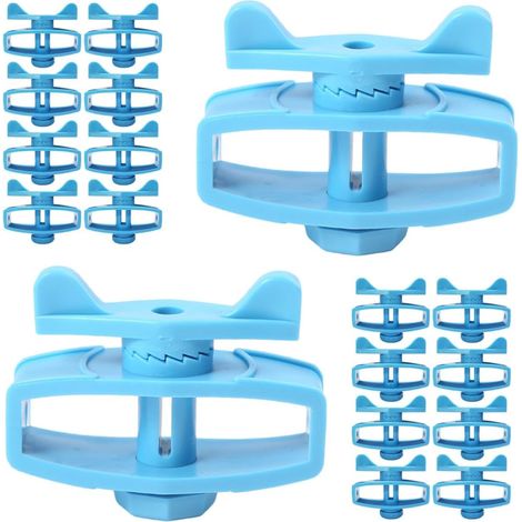 Isolateurs de Clôture Électrique Pratiques et Solide Lot de 24 en Plastique Bleu, Tendeurs de Fil Résistants à l'usure pour Clôtures D'élevage (1/5)