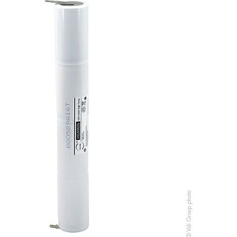 NX - Batterie eclairage secours 4xD ST4 Faston 4.8mm (+2.8mm) 4.8V 4Ah Faston 4.8mm
