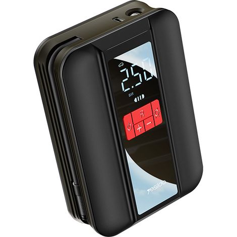 Compressore d'Aria per Gonfiaggio Pneumatici Portatile, Pompa d'Aria per Pneumatici per Auto Portatile 150PSI, Pompa d'Aria Cordless Veloce 3X 4000mAH Batteria Ricaricabile, Pompa per Pneumatici per A (1/5)