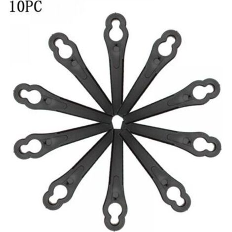 Brush Cutter Replacement Blades, 10-Piece Brush Cutter Blade Set, Universal Lawn Mower Blades, Brush Cutter Replacement Blades