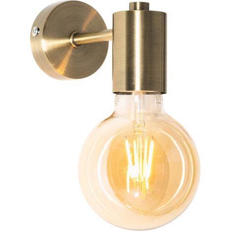 QAZQA Industrielle Wandleuchte Bronze 13cm - Facil