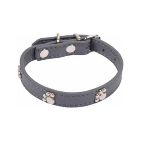 Collier Fantaisie pour Chien "Pattes" 30cm Anthracite