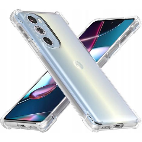 Funda de silicona reforzada transparente para Motorola Edge 30 Pro (1/2)