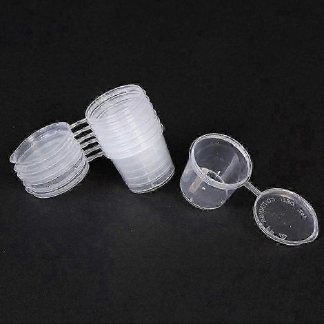 Gobelets miniatures en plastique transparent de 25 ml, adaptés aux échantillons alimentaires et aux événements de restauration, 30 gobelets par paquet. (1/5)