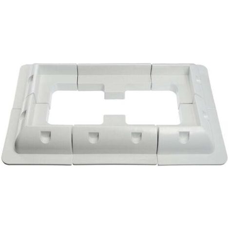Supports de montage pour panneaux solaires Entrée d'angle, de cté et de cable Camping-car Blanc (1/5)