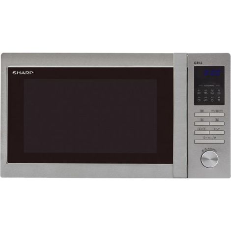 Sharp R722STWE Forno a microonde Solo microonde 25 L 900 W Grill quarzo 1000 W 8 programmi colore Acciaio Inox