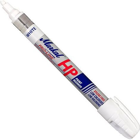 Marcador de pintura liquida para superficies aceitosas (12 Unds)  Blanco