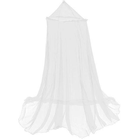 Moustiquaire ronde à baldaquin pour lit King Size, en polyester (1/5)