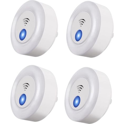 4 pièces Anti-Moustiques à Ultrasons Anti-Rats éLectroniques Peuvent Repousser Les Souris, Les Moustiques, Les Cafards, Les Mouches, Les Chauves-Souris, Etc. Prise UE (1/5)