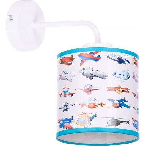 Lampada da parete moderna con paralume Aeroplani