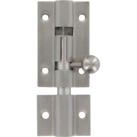 Itar – Targette inox 304 satinée 1,5 mm – Hauteur 31 mm – Longueur 50 mm – Accessoire de sécurité durable pour portes et fenêtres