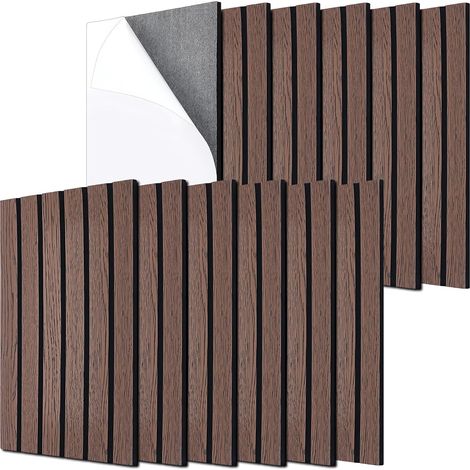 12 panneau Acoustique Panneaux Muraux Décoratifs Adhésifs 3D Insonorisants de 40x30x0.9cm D'Épaisseur Faciles à Poser et à Décoller pour Studio D'Enregistrement Musical à Domicile (1/5)