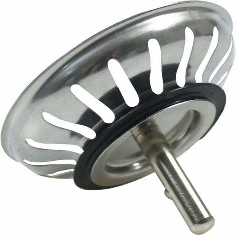 KZQ – Panier pour bonde d'évier 80 mm – Crépine inox SS304 – Bouchon pop-up lavable lave-vaisselle – Évite obstructions et débordements