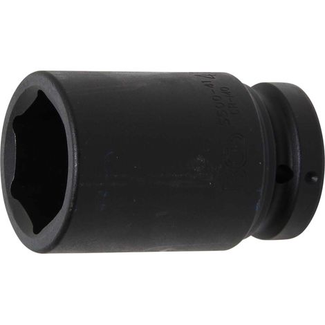BGS Kraft-Steckschlüssel-Einsatz  Sechskant tief  Antrieb Innenvierkant  25 mm  (1") SW  41 mm  - 5500-41 (1/4)