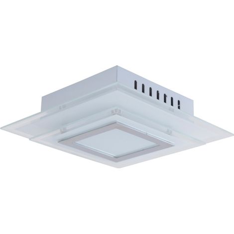 Naeve LUCCA Plafonnier semi-encastré à LED intégré 28 x 28 cm Argent 3000 K (1/5)